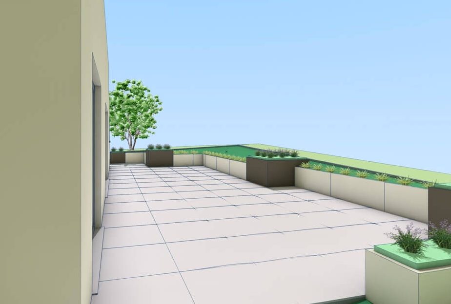 Esquisse 3D d'une proposition d'aménagement à Stembert.