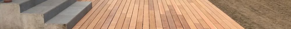 Terrasse en afzélia.